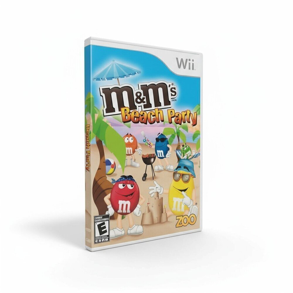 M&M’s Beach Party (Nintendo Wii) – Complete w/ Game Disc & Manual – Fun Mini-Gam